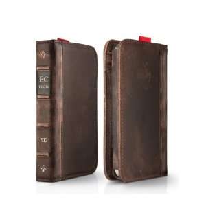 in 1 Genuine handmade leather bookbook case for iphone 4/iphone 4s