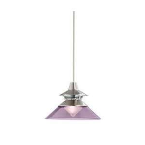  Nulco Lighting Lawrence Mini Pendant with Violet Glass in 