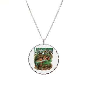    Necklace Circle Charm Largemouth Bass: Artsmith Inc: Jewelry