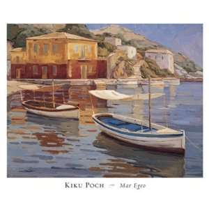    Mar Egeo Finest LAMINATED Print Kiku Poch 30x25