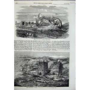  1858 Landslip At Wreckhills Engine House Iron Works
