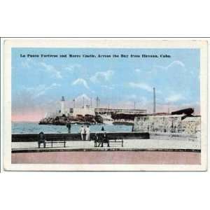 Reprint La Punta Fortress and Morro Castle, across the Bay from Havana 
