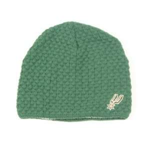 San Antonio Spurs Green Crochet (Uncuffed) Knit Hat:  