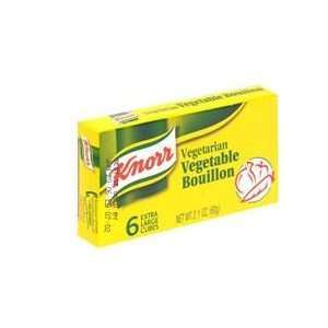 Knorr Vegetable Bouillon, 6 ct Extra Large Cubes, 2.5 oz (Pack of 6)
