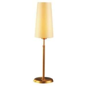   Antique Brass Table Lamp with Slim Kupfer Shade