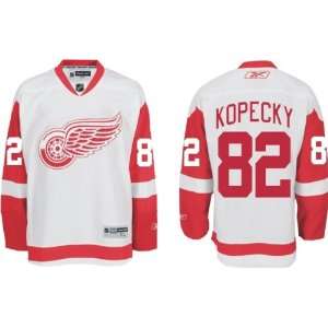  Kopecky #82 Detroit Red Wings Reebok Premier ROAD Jersey 