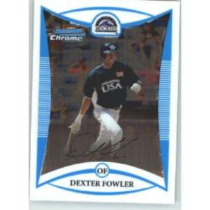 2008 Bowman Chrome Draft Prospects # BDPP75 Dexter Fowler 