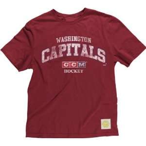  Washington Capitals Retro Sport Vintage CCM Team T Shirt 
