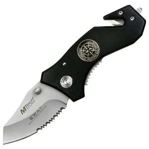  M Tech Folding Knife SWAT Black Medallion Sports 