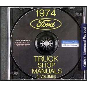 1974 Ford Truck Repair Shop Manual CD ROM for Pickup, Bronco, Van, big 