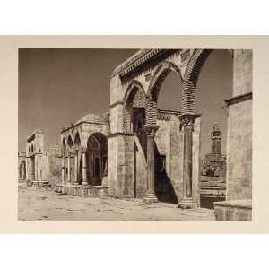  1926 Columns Temple Mount Noble Sanctuary Jerusalem 