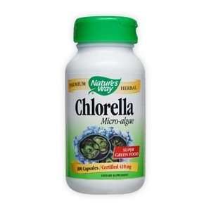   Chlorella 410 mg 100 Capsules   Natures Way: Health & Personal Care