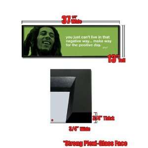  Framed Bob Marley Positive Day Quote Poster FrSp0145: Home 