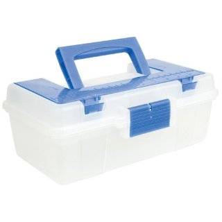 Creative Options Tool Box Organizer, Clear and Blue