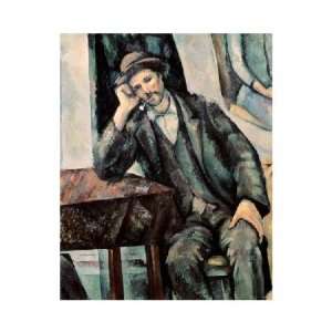  Paul Cezanne   Man Smoking A Pipe Giclee: Home & Kitchen