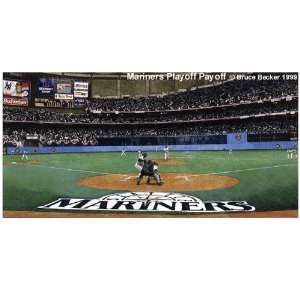  Mariners Playoff Payoff 33 x 18 Limited Edition Artist 