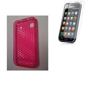 Premium Hot Pink Gel Case+ Screen Protector for Samsung i9000 Galaxy S 