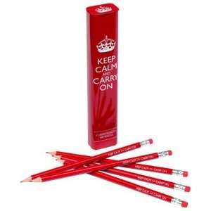  Wild & Wolf Keep Calm & Carry On Pencil Set: Office 