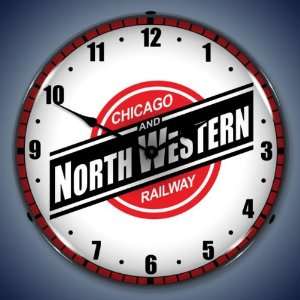  Chicago North Western Railroad Lighted Clock: Everything 