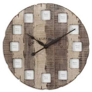  Barn Wood Clock with Picture Frame