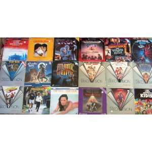  Laser Video Disc (LVD   12 Inch Discs)   Set of 18 Movies 