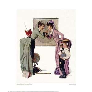  Norman Rockwell   First Day Of School Giclee Canvas