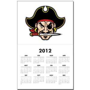   Calendar Print w Current Year Pirate Head with Knife: Everything Else