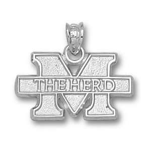  Marshall 1/4in Sterling Silver M The Herd Pendant Jewelry