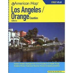  American Map 626836 Los Angeles And Orange Counties, CA 