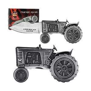  New Trademark Die Cast Oliver Tractor Folding Knife With 