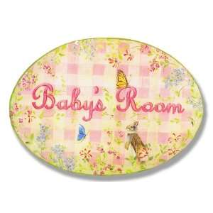  Baby Girls Room Oval Wall Plaque Toys & Games