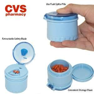  All in One Pill Splitter With Safety Blade and Storage 