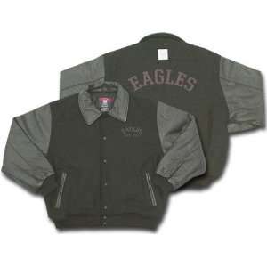   : Philadelphia Eagles Classic Wool Leather Jacket: Sports & Outdoors