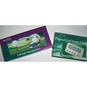  GOLF BALL MONOGRAMMER & DIGITAL GOLF SCORE CARD 