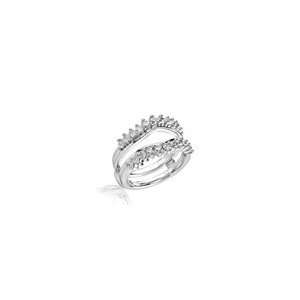   ® Solitaire Enhancer in 18K White Gold 1 CT. T.W. celebration rings