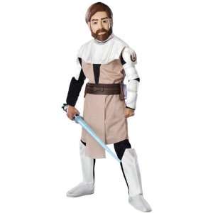  Kids Deluxe Obi Wan Kenobi Costume (Large 12 14): Toys 