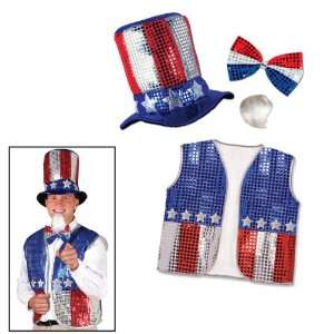  Uncle Sam Costume Set