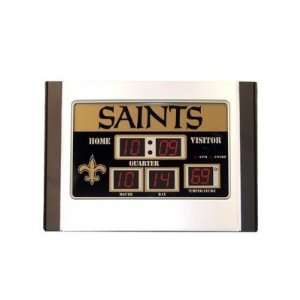 Clock 6.5x9 Scoreboard Desk Clock  New Orleans Saints   NFL Football 