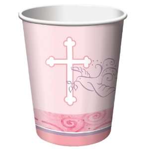    Pink Faithful Dove Paper Beverage Cups