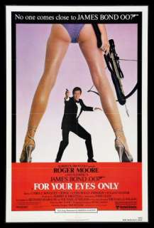 FOR YOUR EYES ONLY * 1981 1SH ORIG MOVIE POSTER JAMES BOND 007 