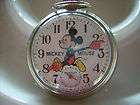 VINTAGE MICKEY MOUSE BRADLEY TIME DIVISIONS WIND UP POCKET WATCH