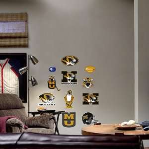 Missouri Tigers Team Logo Assortment Peel & Stick Fathead Jr. Wall 