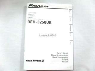 Pioneer DEH 3250UB CD MP3 WMA USB iPOD Car Player NIB  