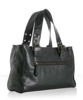 Kale Handbags black Utility leather satchel  