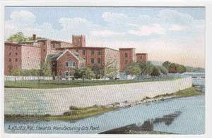 Edwards Manufacturing Factory Augusta Maine postcard  