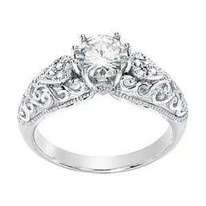   Gold Created Moissanite & Diamond Engagement Ring: Everything Else
