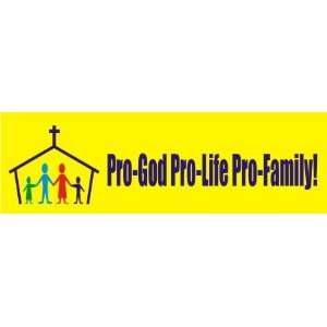  Pro God Pro Life Pro Family Bumper Sticker Everything 