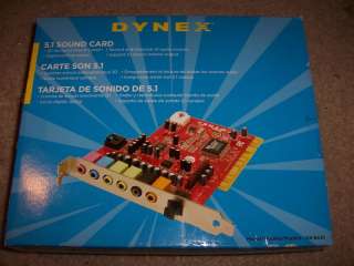 Dynex 3D Surround Sound 5.1 Sound Card DX SC51  
