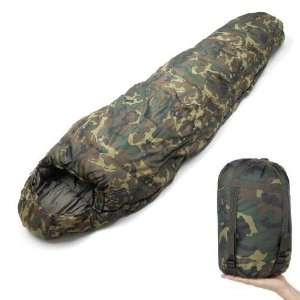   Woodland Camo Right Hand Anti Snag Two Way Zip 2 Season Sleeping Bag