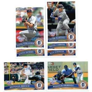  2011 Topps Opening Day Detroit Tigers Team Set   7 Cards 